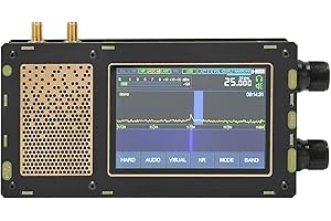 BEWINNER Ricevitore DSP SDR da 50 KHz a 2 GHz, Touch Screen da 3,5 Pollici Ricevitore Radio a Onde Corte Malahit SDR Ricevitore DSP SDR in Malachite, Ricevitore DSP SDR con Batteria da (Singolo host DSP SDR