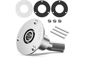 HZJD Tubo di scappamento per scafo, 24 mm in acciaio inox 316, per riscaldamento diesel