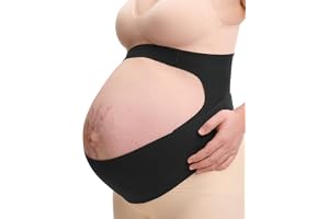 Momcozy Graviditetsband med ergonomiskt stöd – osynligt och andningsbart för rygg, mage och midja