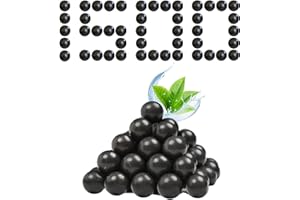 NWIWI Steinschleuder Munition Tonkugeln 1500 Stück Biologisch Abbaubar Schleudermunition 8-10mm Slingshot Clay Balls Kugeln Zwille Munition Für Schießen und Jagdzielübung（Schwarz）