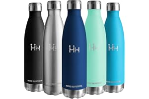 MOTSWEDI Borraccia Termica, 750 ml Senza BPA, Borraccia, 18/8 Acciaio Inossidabile, borraccia bambini, Isolamento Sottovuoto a Doppia Parete, Bottiglia Termica per Cucina, Campeggio, Palestra - Blu scuro