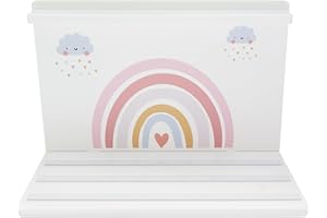 ‎JP JOURNEY JP Journey Regal für Toniebox als Standregal oder Hängeregal für 25 bis 35 Tonies, Für Magnetische Figuren (30 x 20 x 15 cm, Regenbogen2 ohne Box-Halter)