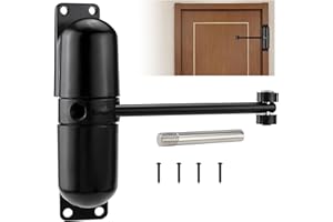 GMMG Cierrapuertas Automatico Cierrapuertas Muelle Aleación Ajustable Automática Cierra Puertas