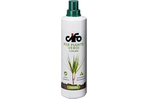 CIFO - Concime Piante Verdi e Grasse Liquido, Fertilizzante Casa, Terrazzo e Balcone - Contribuisce alla Crescita e Intensifica la Colorazione Verde, Ideale per Potos, Schefflera, Made in Italy, 1l