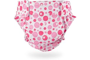 CutiePlusU Couche Lavable Adulte Couche Lavable Poche Couvre Réglable Réutilisable Respirant Étanche - Point Rose