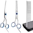 Kit Toeletta Cani Elfirly - Forbici Professionali In Acciaio Inox Con Punta Arrotondata