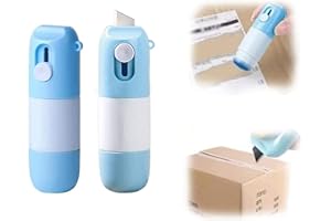 Zooarts Thermal Paper Correction Fluid with Unboxing Knife,Privacy Protection Parcel Opener,Portable Information Anti-Leakage Protection Correction Fluid (Correction Fluid+Supplement)