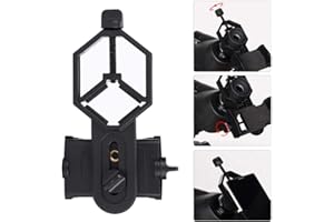 Diyeeni Uniwersalny adapter do telefonu komórkowego, 5,2-10 cm, adapter do smartfona, monokularowy/teleskop/mikroskop/długiego widzenia, lornetki