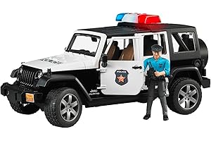 Bruder Jeep Wrangler Unlimited Rubicon Police Vehicle with Policeman