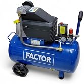 Factor ZB2550 Air Compressor 2.5 Hp 50 Liter Tank 8 Bar Industrial Type Powerful Industrial Compressor