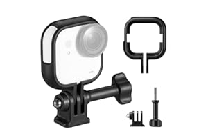 K&F CONCEPT Erweiterungsrahmen,Käfig-Schutzrahmen Kompatibel mit Insta360 Go Ultra Actionkamera-Zubehör, Schutzgehäuse Rahmen mit 1/4"-Gewindeadapter, Halterungsset