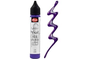 Viva Decor Bolígrafo de cera para velas, color lila y morado 501