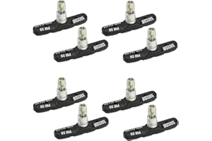 P4B Saccon | Klocki hamulcowe rowerowe do hamulca V | PM 25 | 4 pary (8 sztuk) | czarne | 70 mm