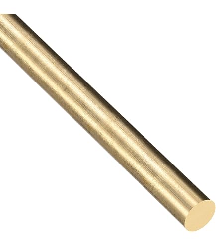 DMiotech 2 Aste In Ottone Massiccio Tondo - Diametro 4mm, Lunghezza 400mm Per Modellismo E Fai-da-te