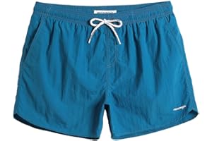 MaaMgic Pantaloncini da Bagno in Nylon da Uomo con Asciugatura Rapida per Spiaggia, Nuoto, e Vacanze al Mare