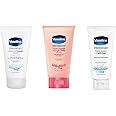 Vaseline Intensive Care Hand Cream Set of 3. Hand Cream + Anti Bac 75ml, Healthy Hands Stronger Nails 75ml, Advanced Repair Hand Cream 75ml. Perfect for the Bathroom or in the Bag on the Go!