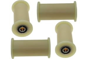 LASANA SMART MACHINES 4 tendicinghia in nylon da 60 mm, Ø 100 mm, incavo da 12 mm, cuscinetti, 200 kg di portata (60 x 100 x 12 mm)