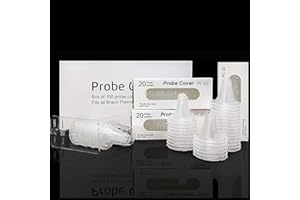 PAIKIUU 100Pcs Ear Thermometer Caps with a Transpent Sheet, Ear Thermometer Covers Probe Cover for All Braun Thermometer Models