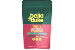 BELLA & DUKE Bella+Duke Beef Pizzles for Dogs - Natural Alternative to Dental Sticks - Chew for Cleaner Teeth & Gums - Ideal for Teething Pups - 100% Natural Grain-Free Dog Treats