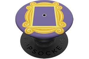 Popsockets-Regalos Divertidos Vintage Mirillas Amarillas Regalo de mirilla de marco amarillo de puerta morada PopGrip: Agarre intercambiable para Teléfonos y Tabletas