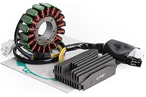 Artudatech Magneto Coil Stator + Voltage Regulator + Gasket Assy Apto para Honda VFR 800 Interceptor, VTEC 2002-2013