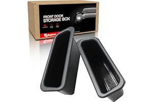 Rogierra for Volvo S60 V60 2010-2017 Front Door Storage Box Door Side Organizer Tray Handle Insert Protector Door Pockets Phone Container Armrest Organizer for Volvo S60 V60 Accessories (2 Pack)