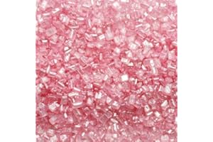 SIMPLY TOPPS Sparkling Sugar crystals 30g - cupcake Cake Sprinkles for Decorating (Pink)