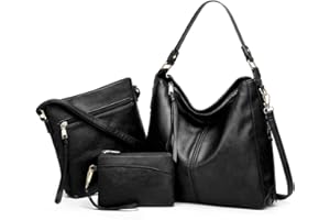 Pahajim Set di borse e portafogli Borse da donna Borsa a tracolla in pelle PU Borsa grande Hobo Borse da donna Borse da regalo per ragazze