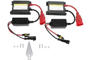 EVGATSAUTO 2Pcs 12V Universal Ballast 55W Digital DC Ballast Super Slim Xenon Ballast Kit di conversione di ricambio H1 H3 H4 9003 HB2 H7 H8 H9 H11 H10
