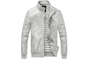 YOUTHUP Giacca da Uomo Giubbotto Leggere Casual per Uomo Giacche Estive Sportivo Bomber Giubbino