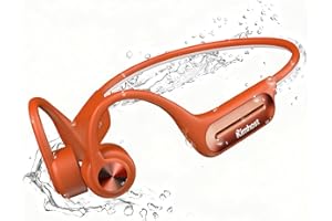 KIM HOST Bone Conduction Swimming Headphones, IP68 Waterproof Bone Conduction Earphones With 32GB MP3 Storage Wireless Sports Open Ear Underwater Earphones for Swimming, Running, Cycling, Hiking