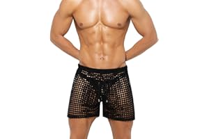 Casey Kevin Pantaloncini Uomo Sexy Trasparente Short, Intimo Uomo Sexy Mutande