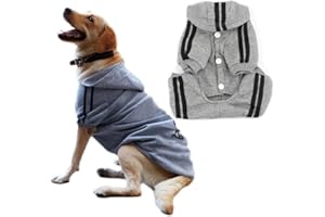 IZEFIA Hunde Hoodies 4 Beine Overall Hundekleidung Pullover Warmes Sweatshirt Baumwolljacke Trainingsanzug für Kleinen Hund Mittlerer Hund Großer Hund Katze