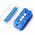 Pill Splitter, 1/2 1/4 Accurate Even Cut for Round Oblong Pills, Multifunctional Pills Divider Dispenser, Cutter for Vitamins, Big & Small Pills, and Medication, Transparent Portable Pill Cutter Box