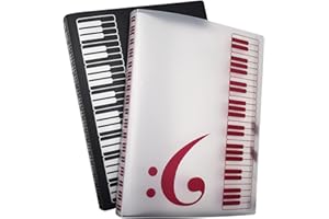 N\C Raccoglitore Porta Spartiti Musicali DBAILY Cartelle Portaspartiti per Fogli Cartellina per spartiti formato A4 con 40 tasche di Documento Titolare Astuccio Per Suonatori di Strumenti 2 PCS