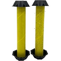 Confezione da 5 trappole per mosche gialle della frutta | Trappola per insetti in plastica con odore attraente per casa/fattoria/frutteto | Leroy Merlin