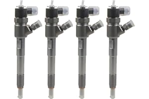 Bisenya 4* Injecteurs de carburant 0445110351 Compatible avec Fi-at P-e-u-g-e-o-t O-p-e-l F-o-r-d 55219886 1723813 1723813 (Brancher et utiliser)