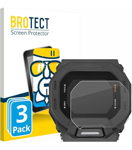 Savvies Vetro Temperato Per Casio G-Shock GBA800 (3 Pezzi) – Durezza 9H, Antigraffio