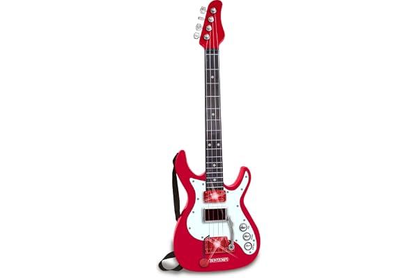 Bontempi- Guitare, 241300, 67 x 22 x 4.5 cm, Rouge