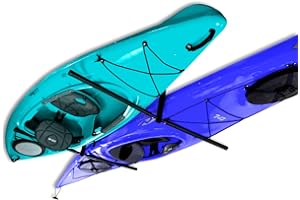 StoreYourBoard 2 Kayak Rack Soffitto, Hi Port 2 Storage Hanger Overhead Mount, Regolabile
