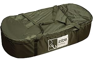 ‎ZITE Zite Fishing Karpfen Abhakmatte – Carp Cradle oval – Extra hoher Rand – Faltbare Karpfen-Matte zum Fische abhaken 107x52x25cm