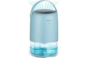 INKBIRDPLUS Deshumidificateur d air, Deshumidificateur Portable avec Lumière LED Colorée et Arrêt Automatique, Déshumidificateur Maison Silencieux pour Salle de Bain,Chambre