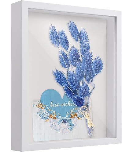 XTDMJ, cornice portafoto 3D, 20 x 20 cm, cornice in legno, profonda, per riempire in 3D, cornice portafoto con scatola profonda con piastra in acrilico per appendere o per desktop, regali di