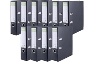 DONAU Raccoglitore per Ufficio PREMIUM MAXI FSC A4/ nero - / A4 / 80 mm - 8 cm/Colore: Nero/Confezione da 10-10 pezzi