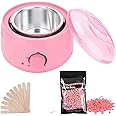 Big saving Waxing Kit Combo Wax Warmer Hot Wax Heater with Hair Removal Wax Beans(100g) and Wooden Chips for Hard, and Waxing Kit for Women - Multi Color