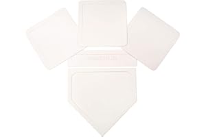 Crown Sporting Goods - Throw Down Baseball Bases, Home Plate, & Pitcher's Mound - Thin Rubber Great for Baseball, Softball, Kickball Games & Practice