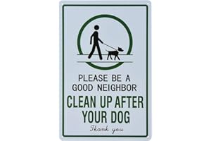 Dojune-Clean Up After Your Dog Sign, Clean Up After Your Pets, Be a Good Neighbor Sign