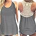 Produktbild MRULIC Damen Sommer Kurzarm T-Shirt V-Ausschnitt mit Schnürung Vorne Oberteil Tops Bluse Shirt (3XL, Z-Z-Schwarz)