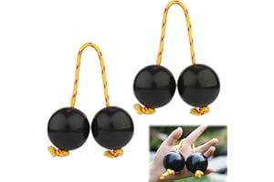 RAKIUTY Instrument de Musique Adulte Enfants,Percussion à la Main Shaker Instrument Musique,Boules Rythmiques,Boule Rythmique Africaine,Rhythmic Ball Percussion à la Main,Instrument Kashaka