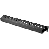 DIGITUS Cable Management Cage - 1U - Patch Panel - 19 inch - Cable Passage | Front panel with three openings (H x W: 30 x 130